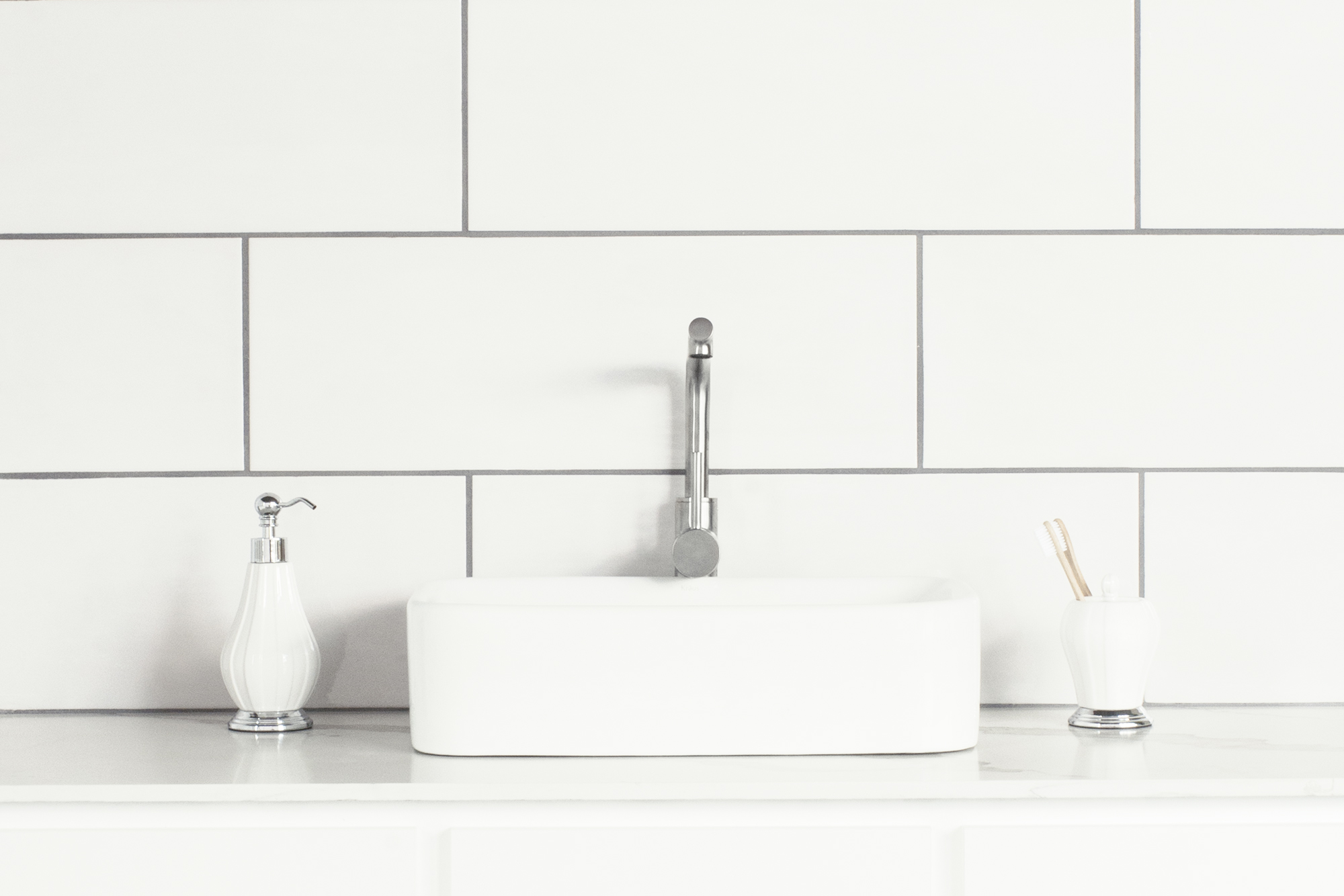 Winter 8" x 24" Ceramic Tile in Blanco