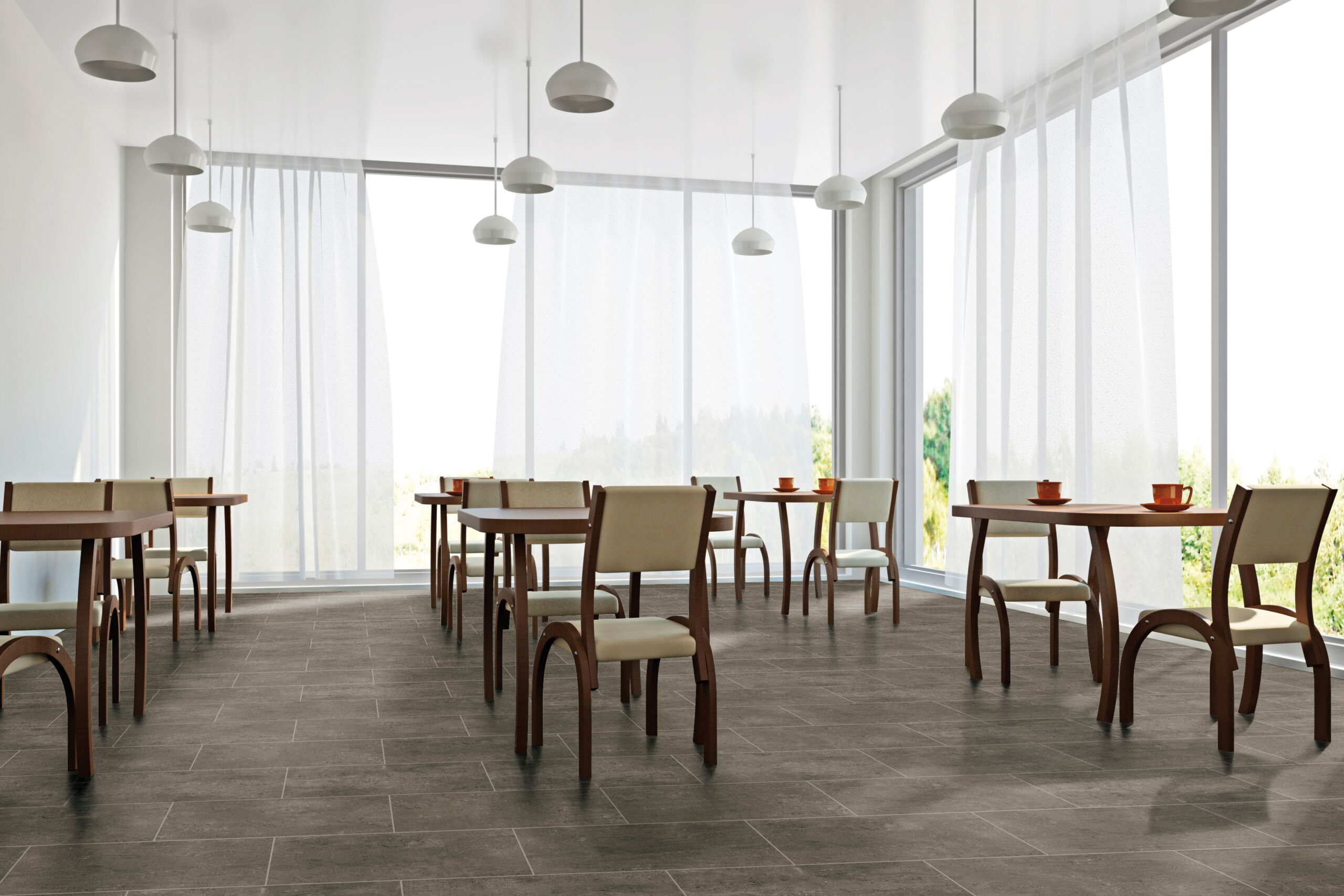 Simply Modern 12" x 24" Floor & Wall Tile in Coffee