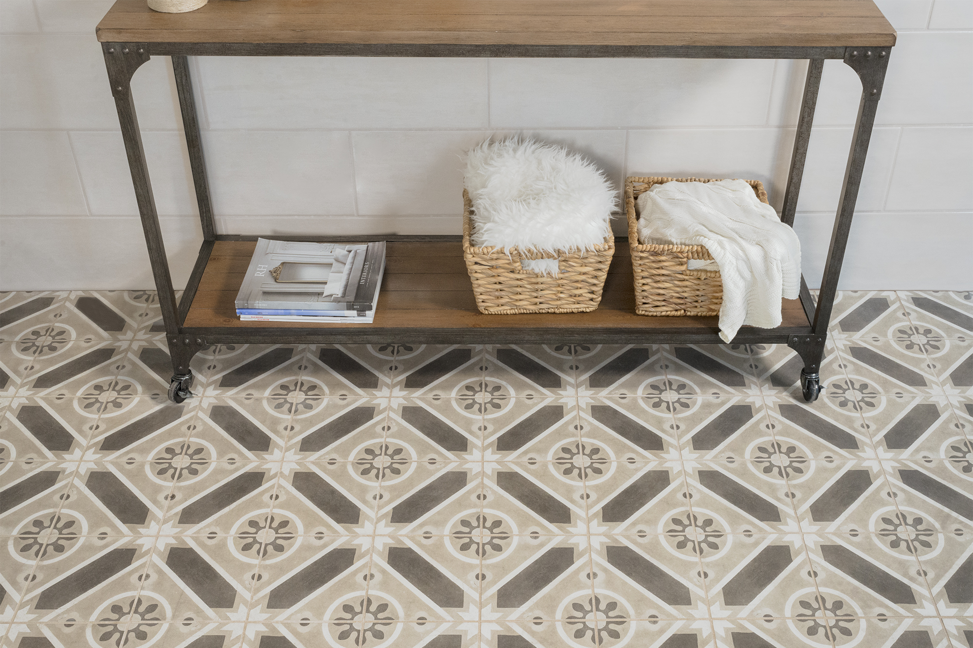 Winter 8" x 24" Ceramic Tile in Gris