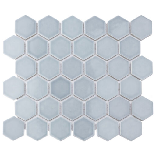 Hudson 2" Due Hex Slate 11-1/4 in. x 12-1/2 in. Porcelain Mosaic Tile