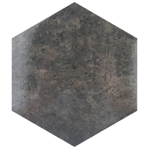 Capri Hex Nero 7 in. x 8 in. Porcelain Floor and Wall Tile