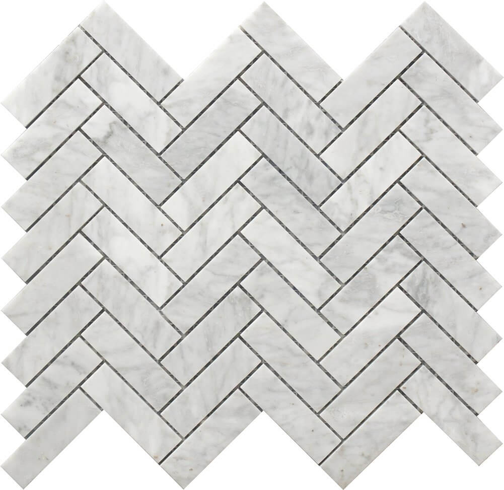 Herringbone Marble Mosaic 12X12