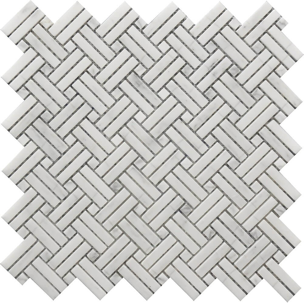 Crossed Basket Weave Mos 12X12