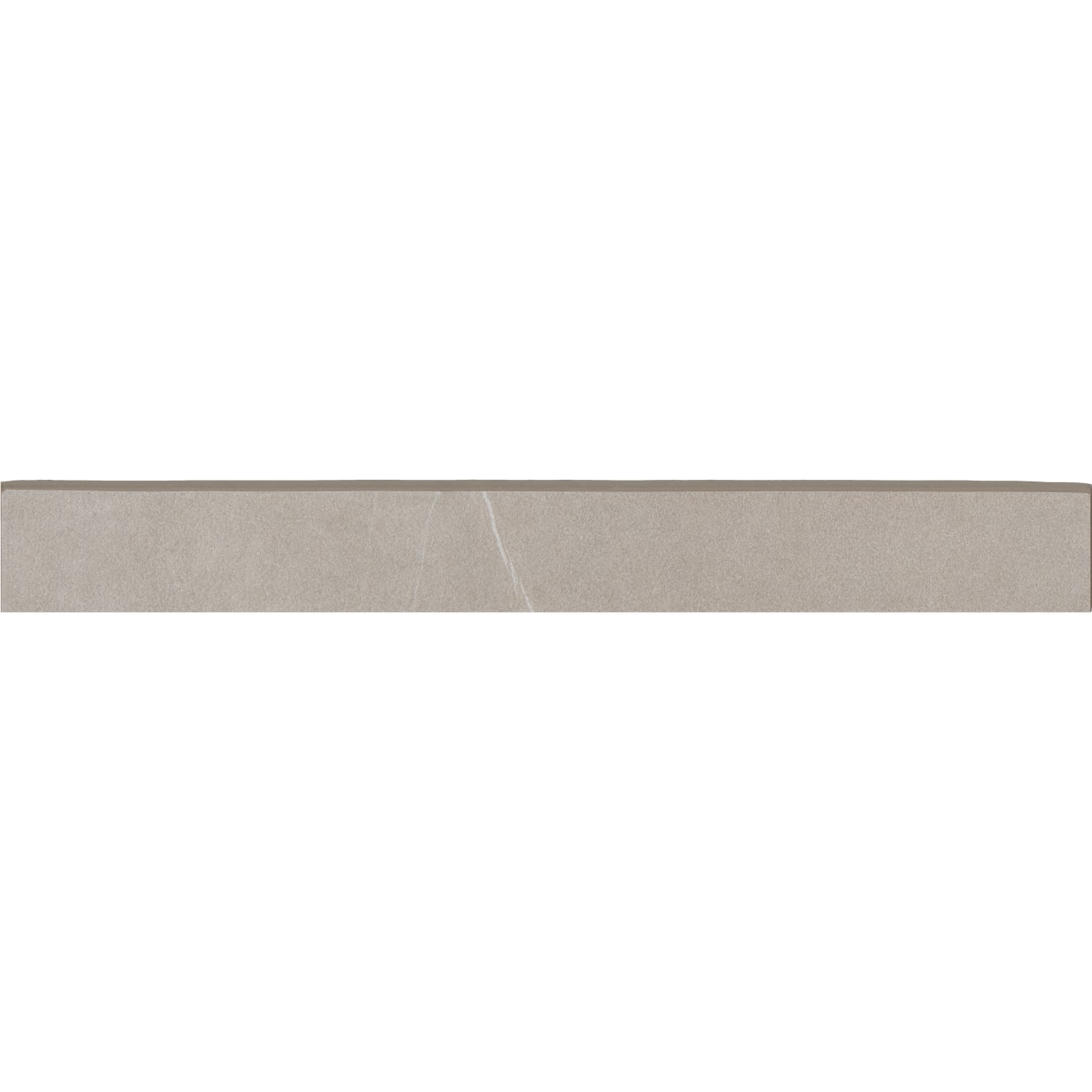 Nomade 3" x 24" Matte Porcelain Bullnose Trim in Bone