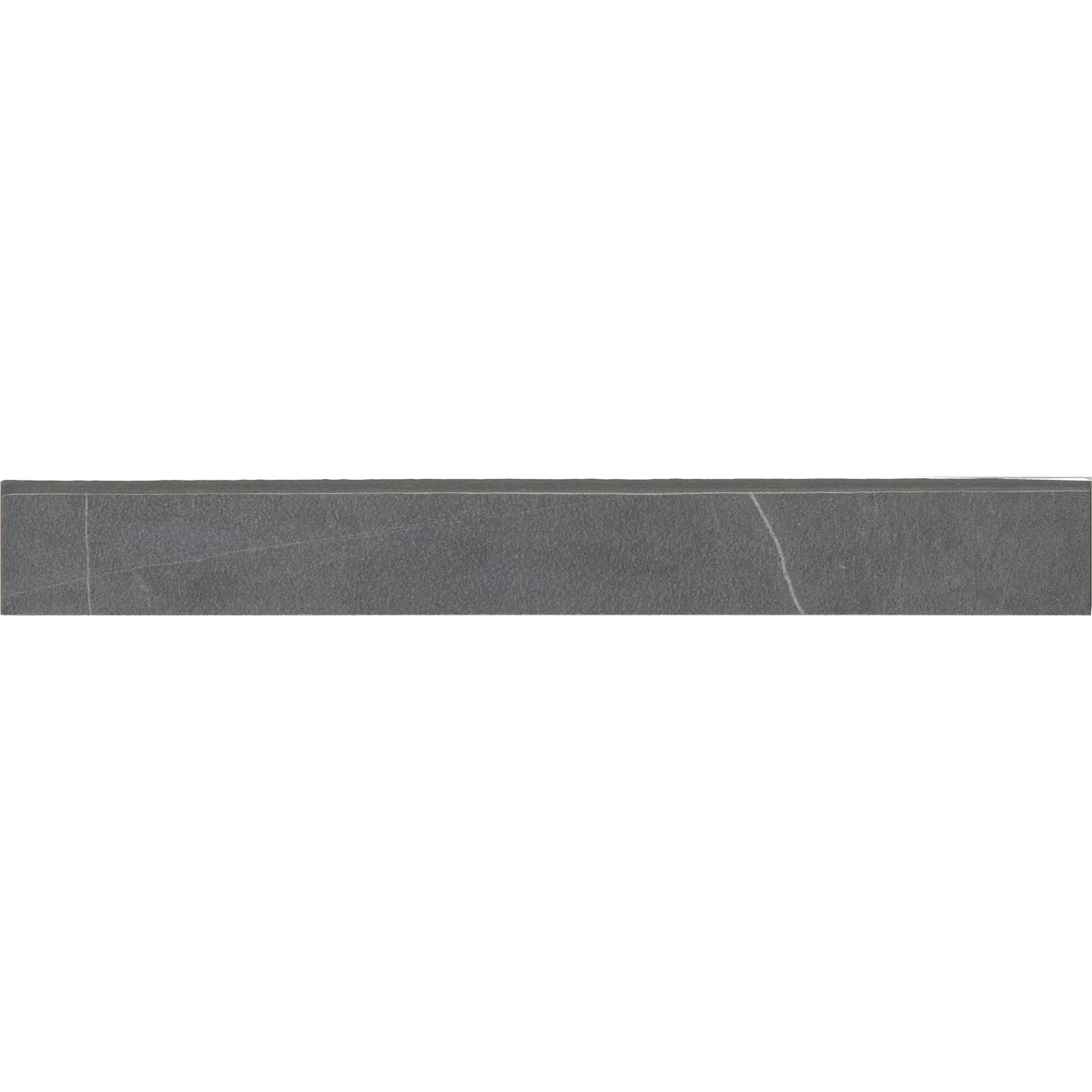 Nomade 3" x 24" Matte Porcelain Bullnose Trim in Noir