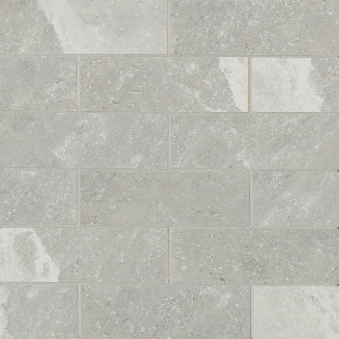 Rock Crystal 2" x 6" Matte Porcelain Mosaic in Half Dome