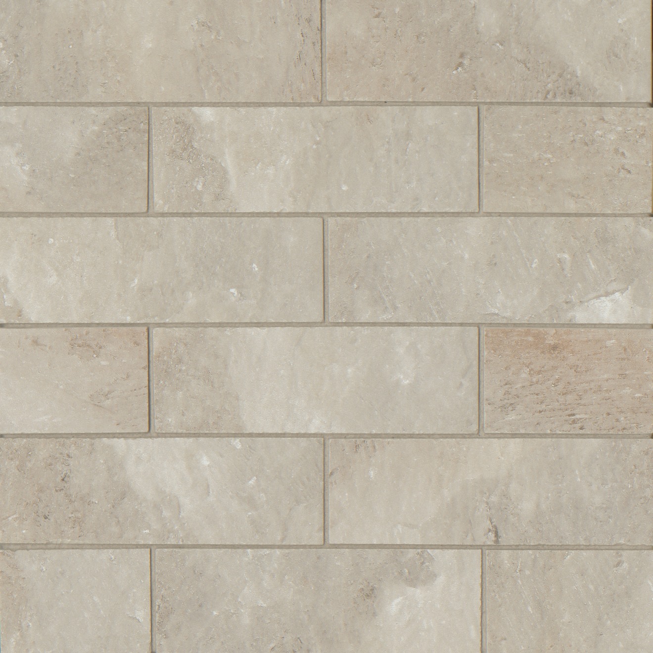 Rock Crystal 2" x 6" Matte Porcelain Mosaic in Trango Towers