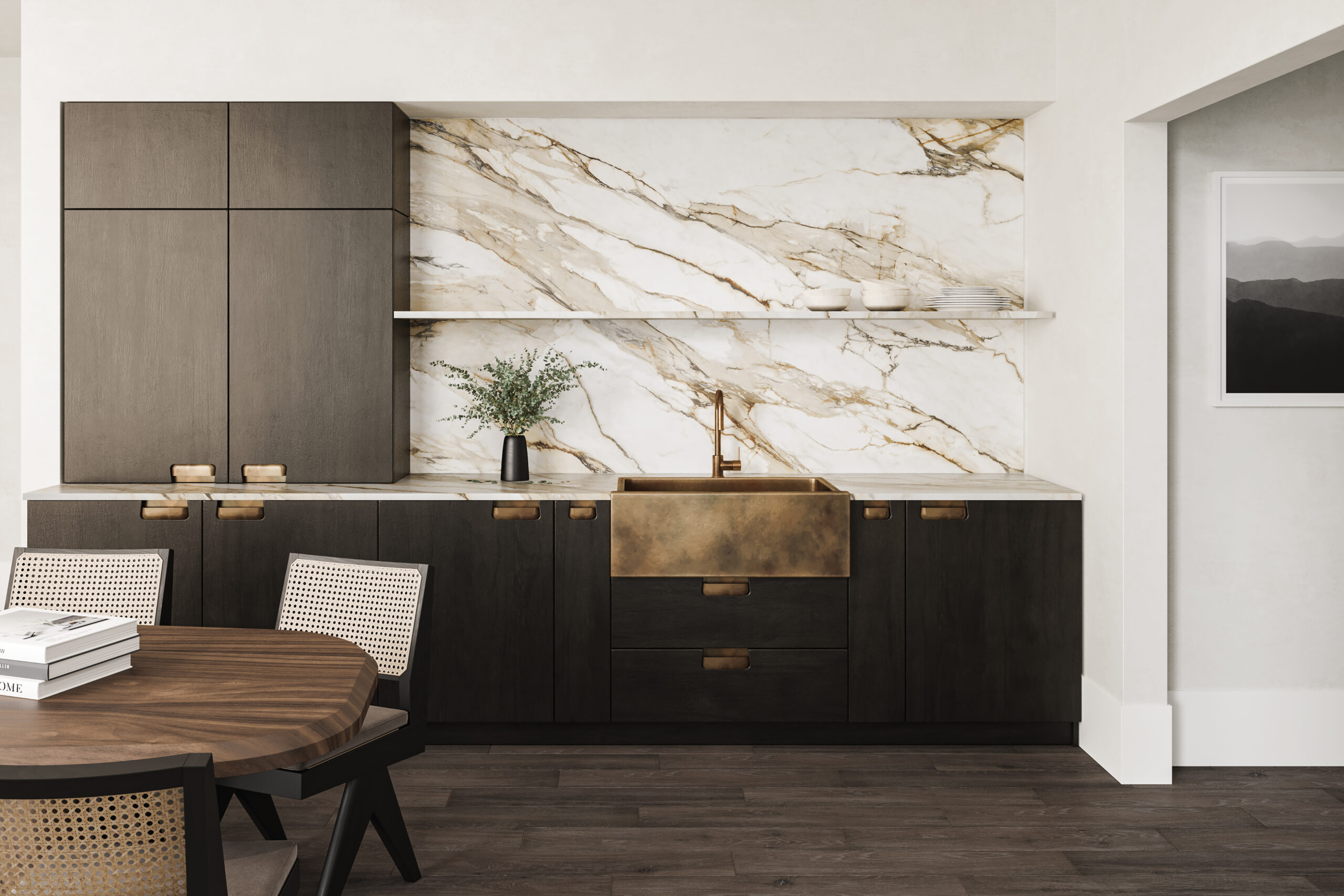 Titus 2.0 6"x36" Matte Porcelain Tile in Noce