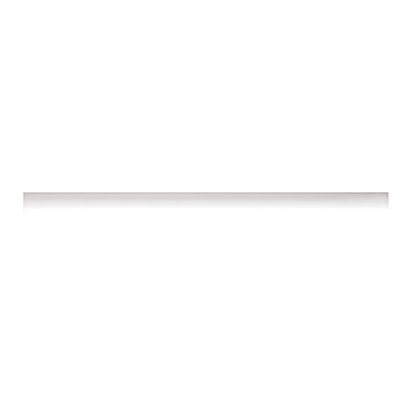 Clara .5" x 12" Matte Porcelain Jolly Trim in White