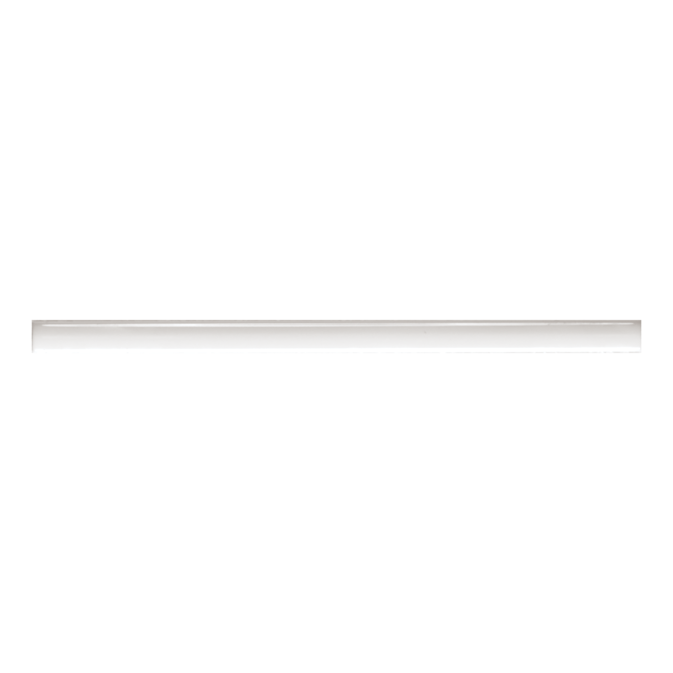Clara .5" x 12" Glossy Porcelain Jolly Trim in White