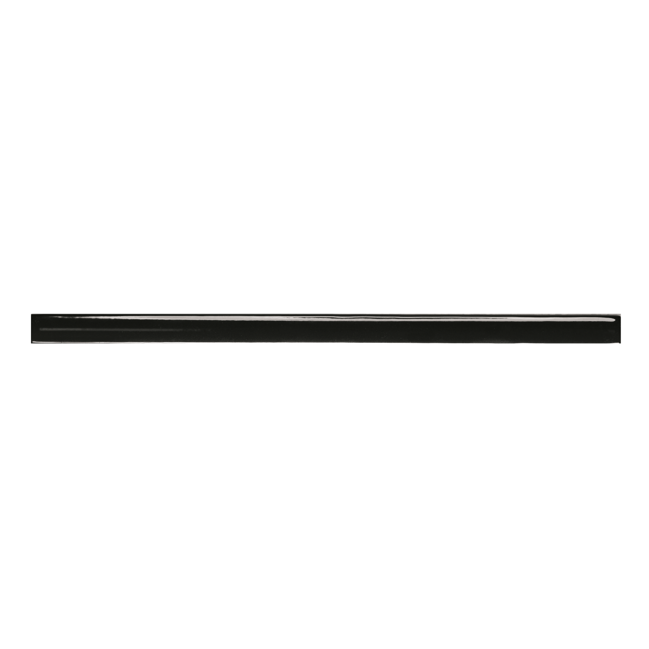 Clara .5" x 12" Glossy Porcelain Jolly Trim in Noir