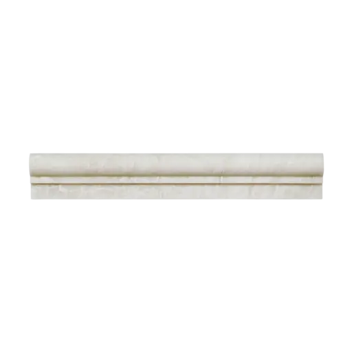 Iceberg White 2" x 12" Honed Marble Chair Rail