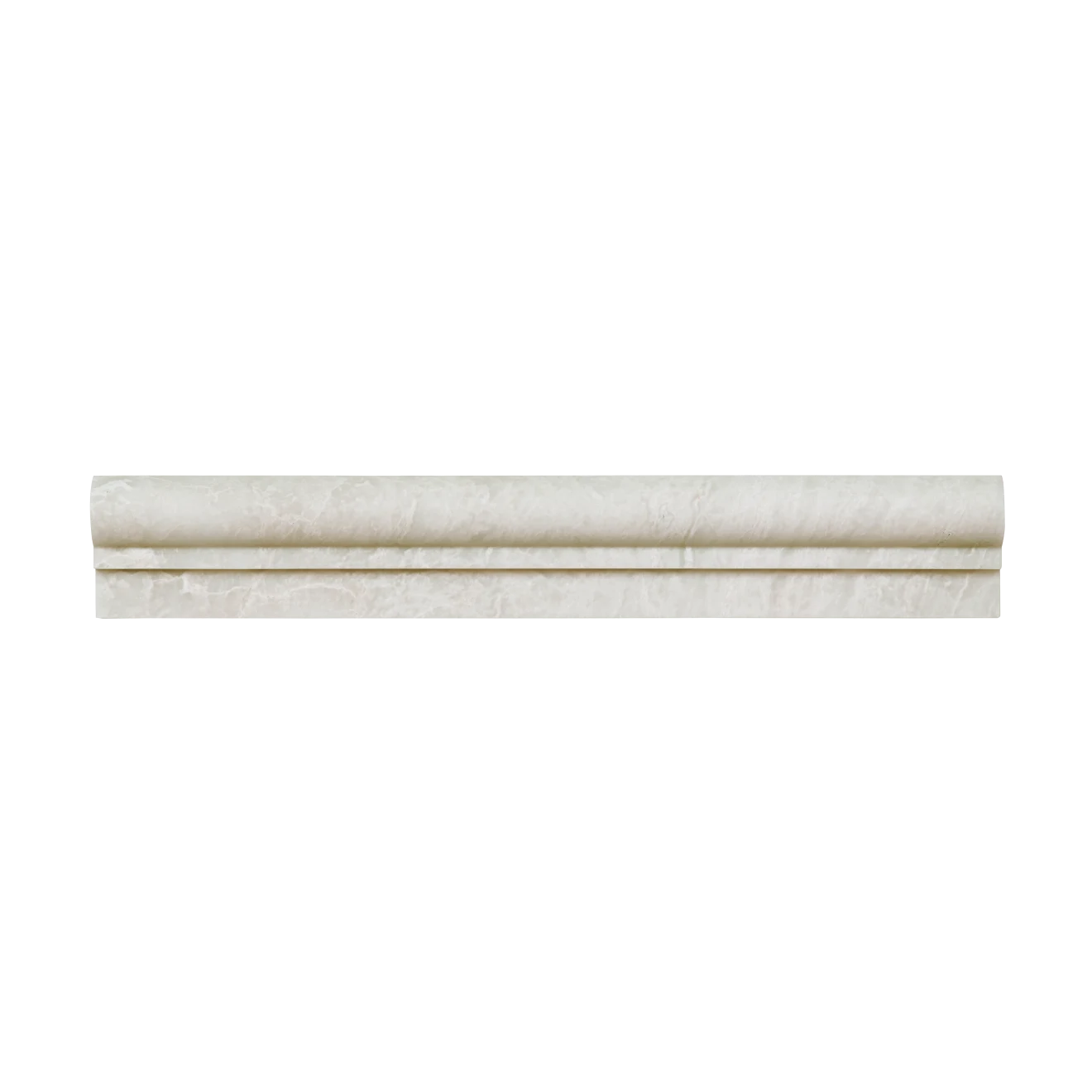 Iceberg White 2" x 12" Honed Marble Chair Rail