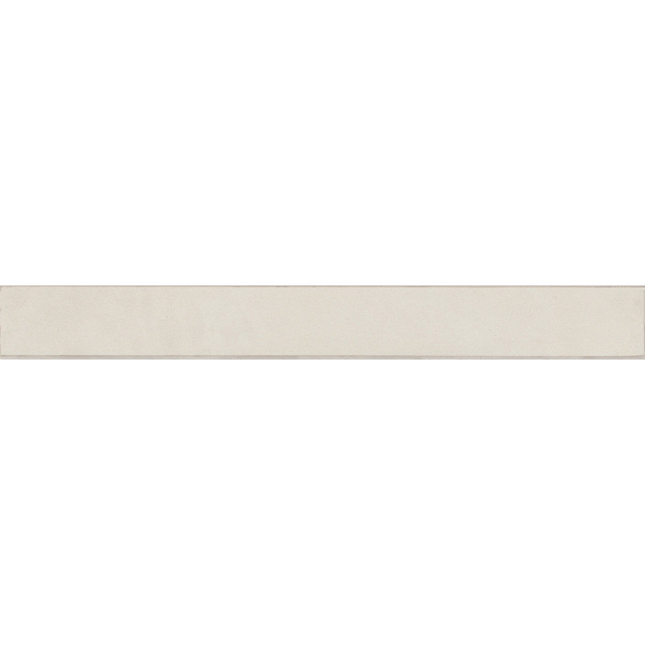 Sahara 3" x 24" Matte Bullnose Porcelain Tile in White