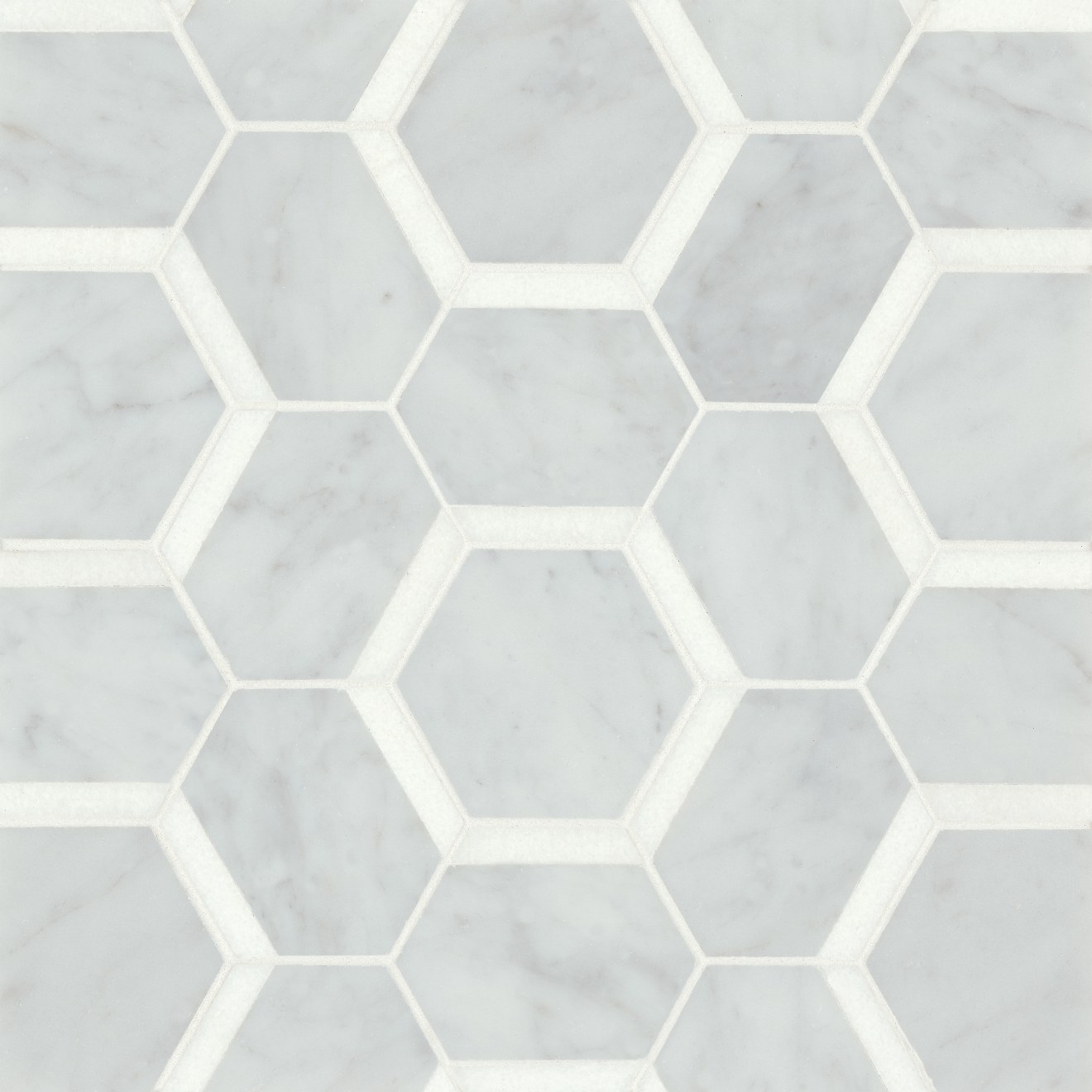 Matisse Mosaic 4 Marble Blend in White Carrara & Thassos