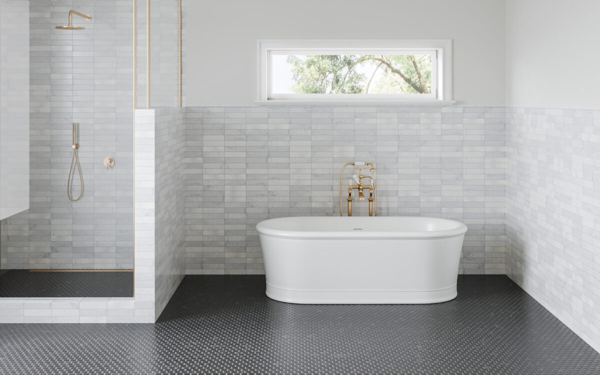 Monet White Carrara 2" x 8" Floor & Wall Tile Honed - Image 2