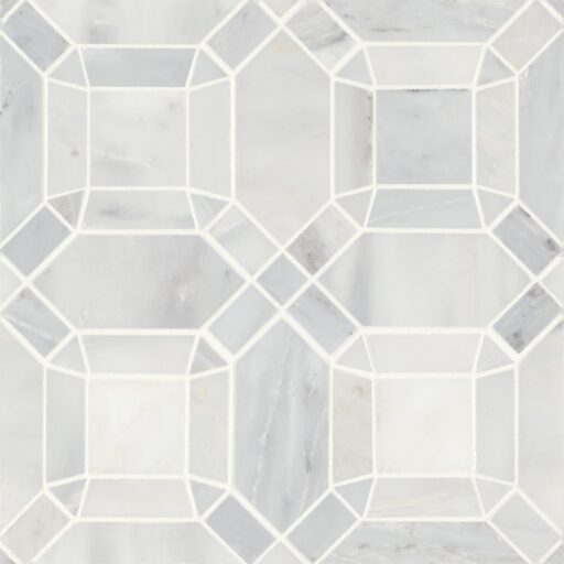 Monet Oriental White Mosaic 1 Honed