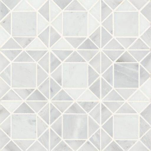 Monet Oriental White Mosaic 2 Honed