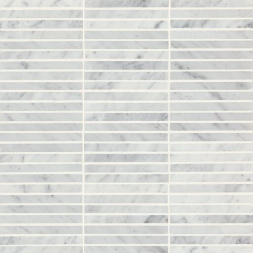 Monet White Carrara Mosaic 3 Honed