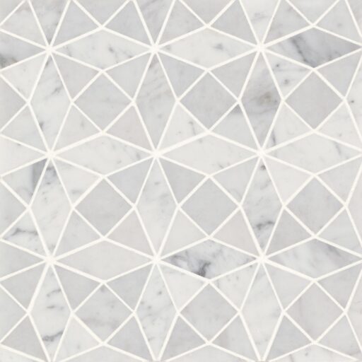 Monet White Carrara Mosaic 5 Honed
