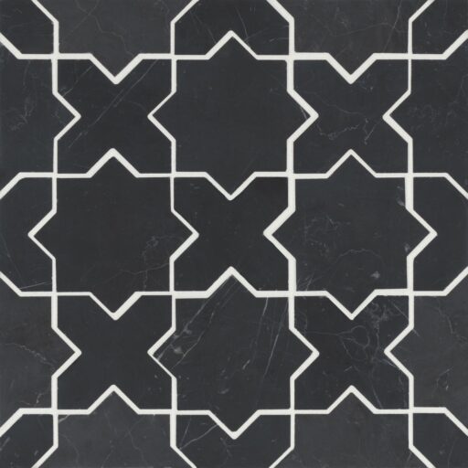 Monet Nero Marquina Mosaic 6 Honed