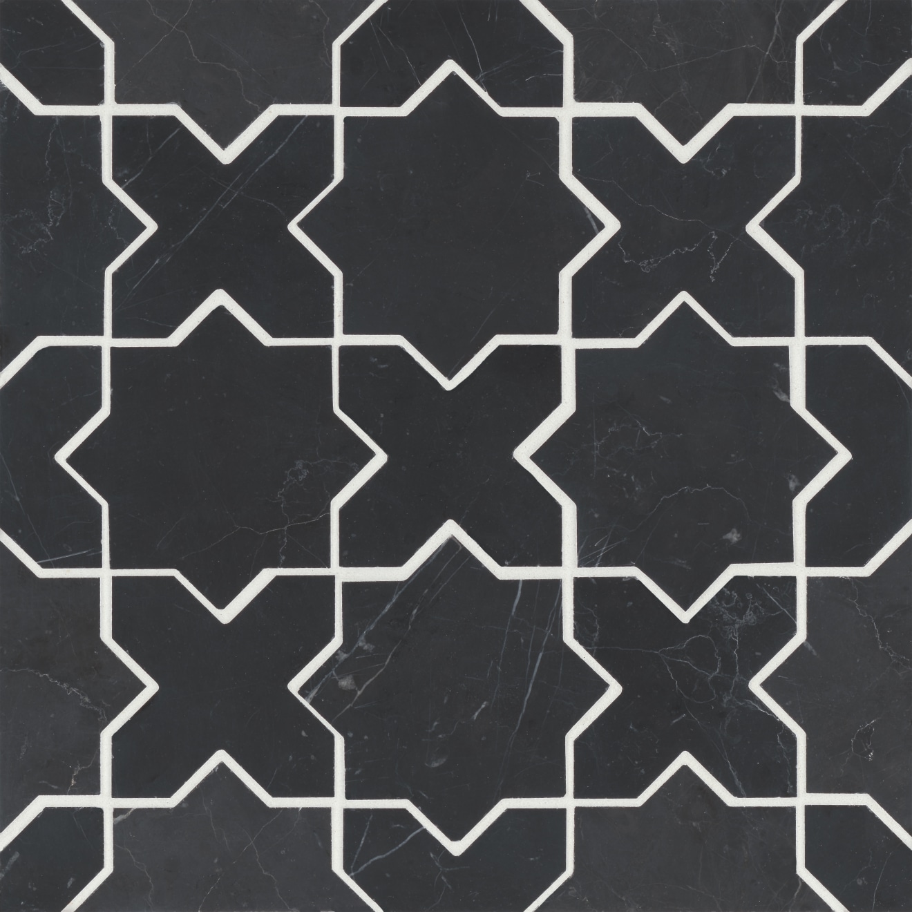 Monet Nero Marquina Mosaic 6 Honed