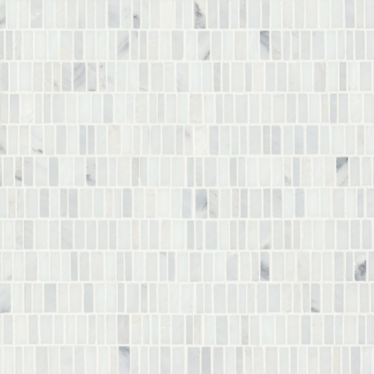 Monet Oriental White Mosaic 7 Honed