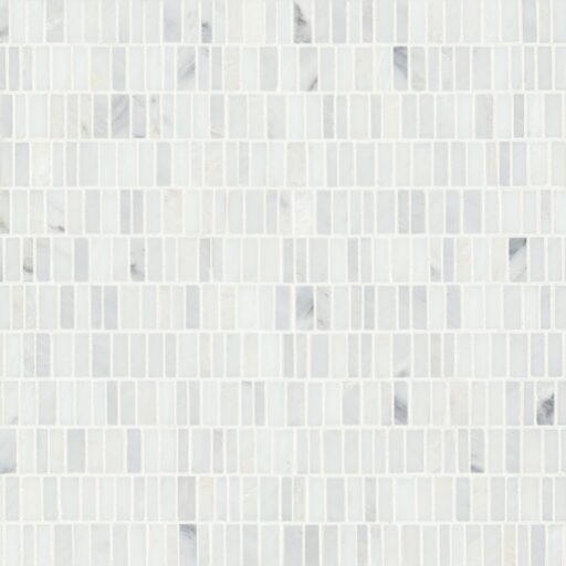 Monet Oriental White Mosaic 7 Honed