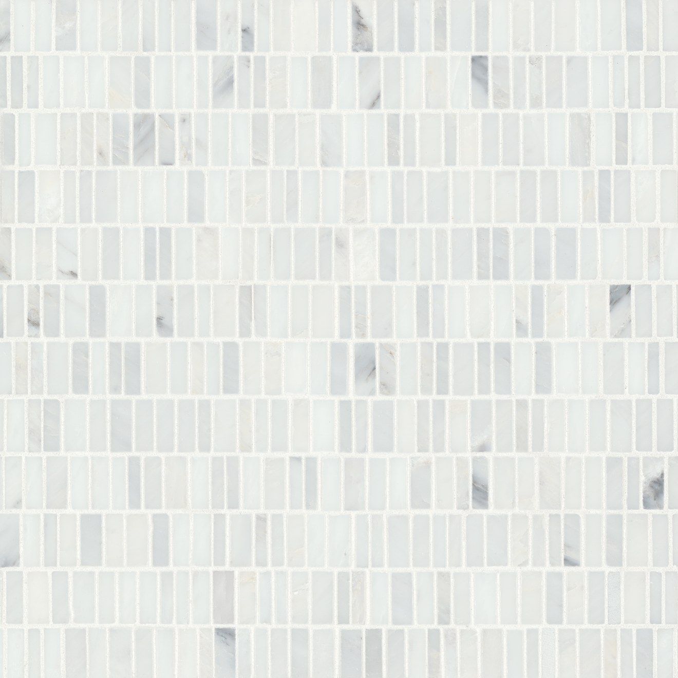 Monet Oriental White Mosaic 7 Honed