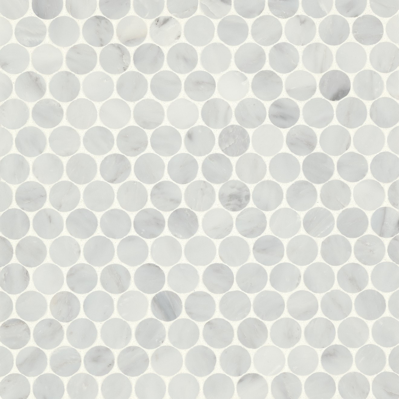 Monet Oriental White Mosaic 8 Honed
