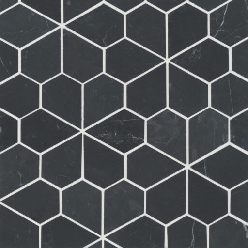 Monet Nero Marquina Mosaic 9 Honed