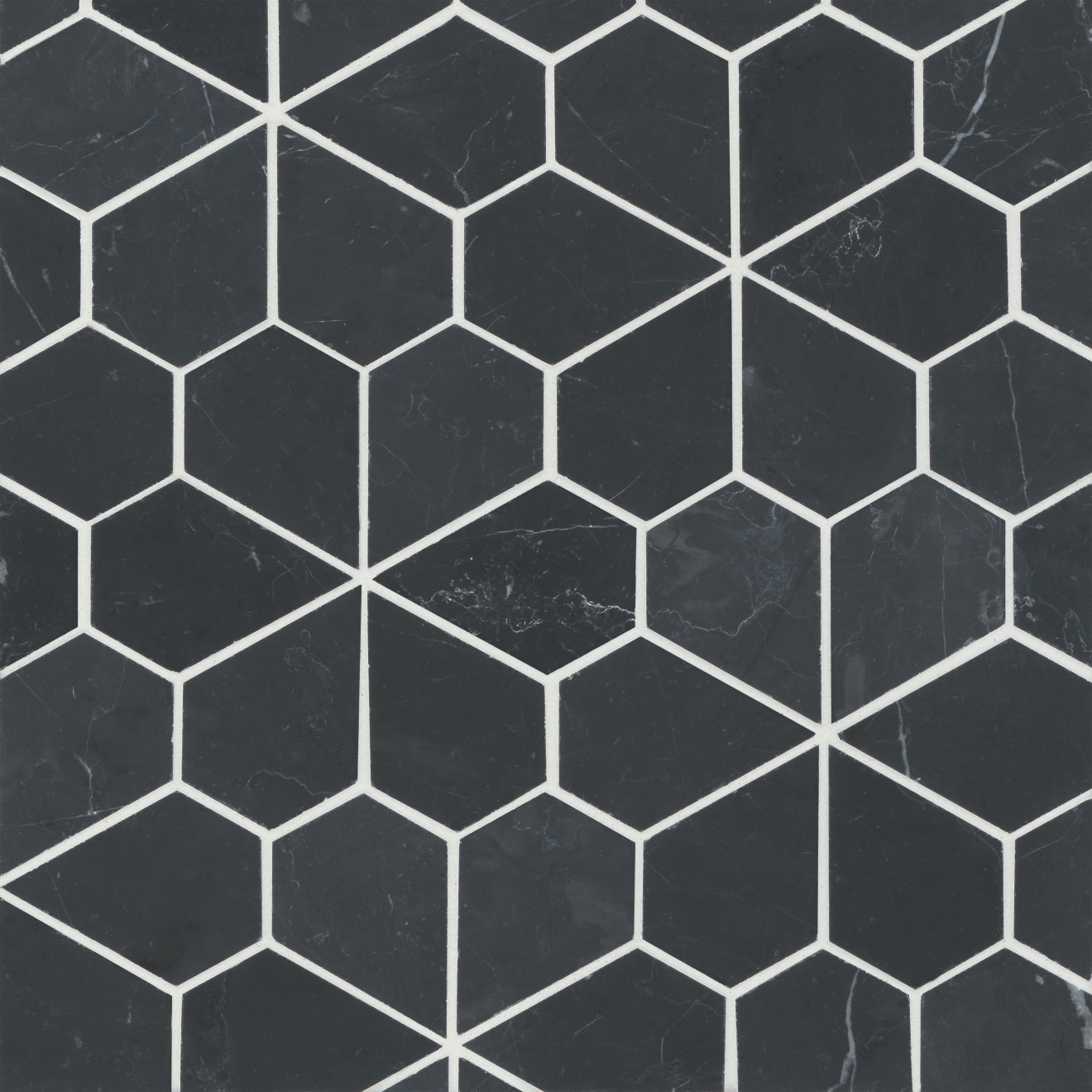 Monet Nero Marquina Mosaic 9 Honed