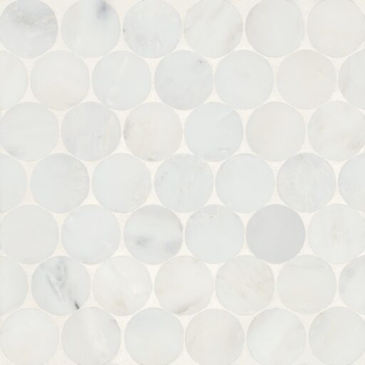 Monet Oriental White Mosaic 10 Honed
