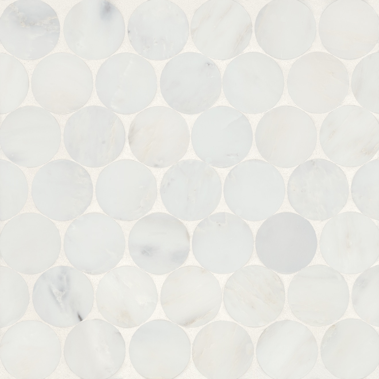 Monet Oriental White Mosaic 10 Honed
