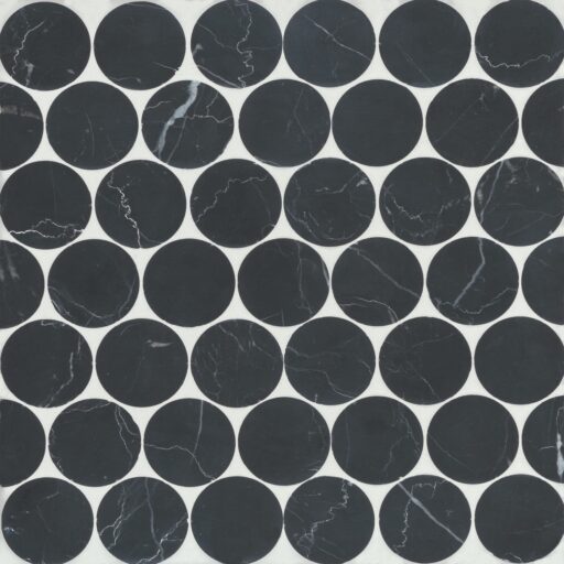 Monet Nero Marquina Mosaic 10 Honed