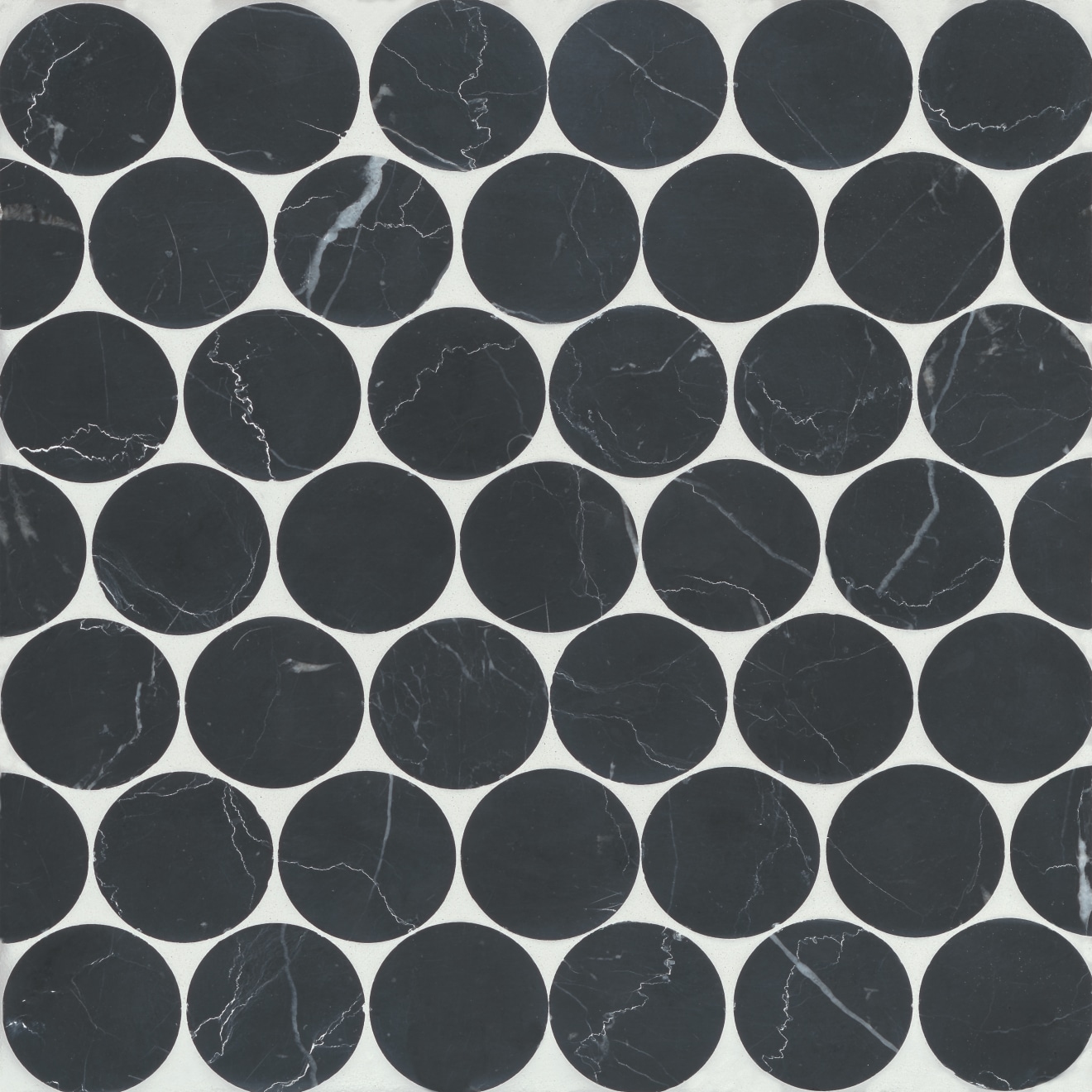Monet Nero Marquina Mosaic 10 Honed