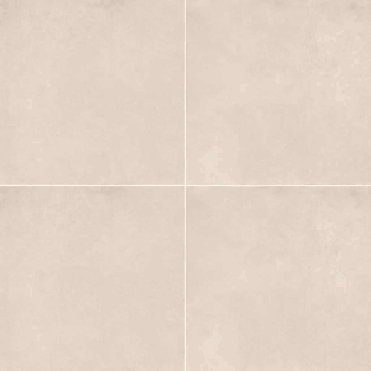 Thaddeus 32" x 32" Matte Porcelain Tile in Creme
