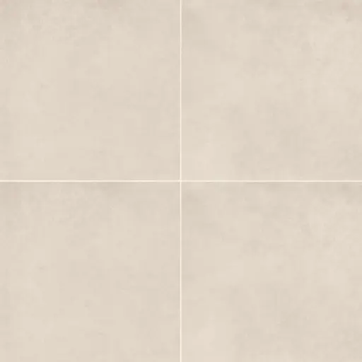 Thaddeus 32" x 32" Matte Porcelain Tile in Creme