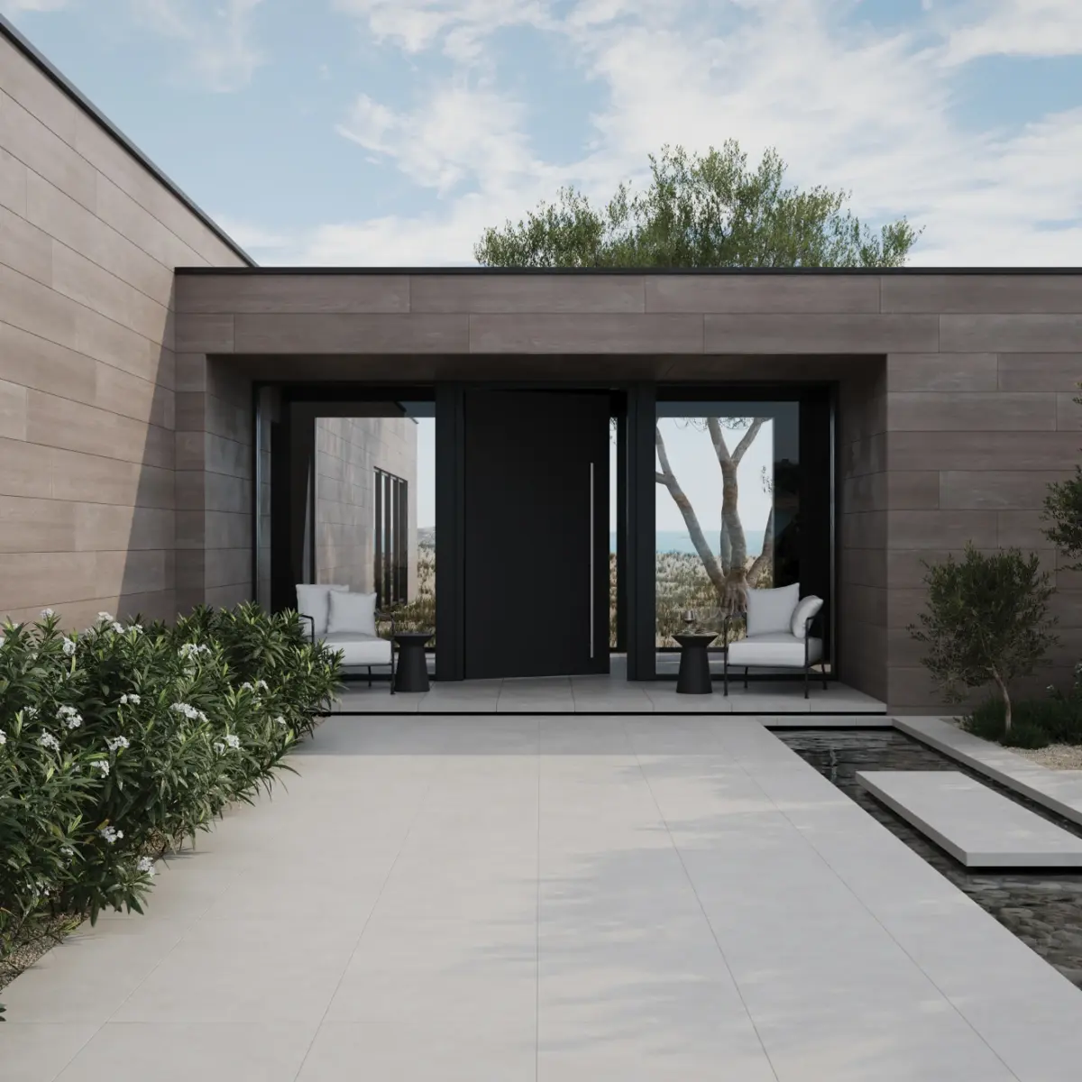 Thaddeus 3" x 24" Matte Porcelain Bullnose Trim in Almond - Image 2