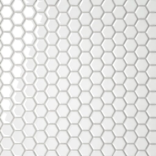 Le Cafe -1X1 Hexagon Mosaic White Gloss