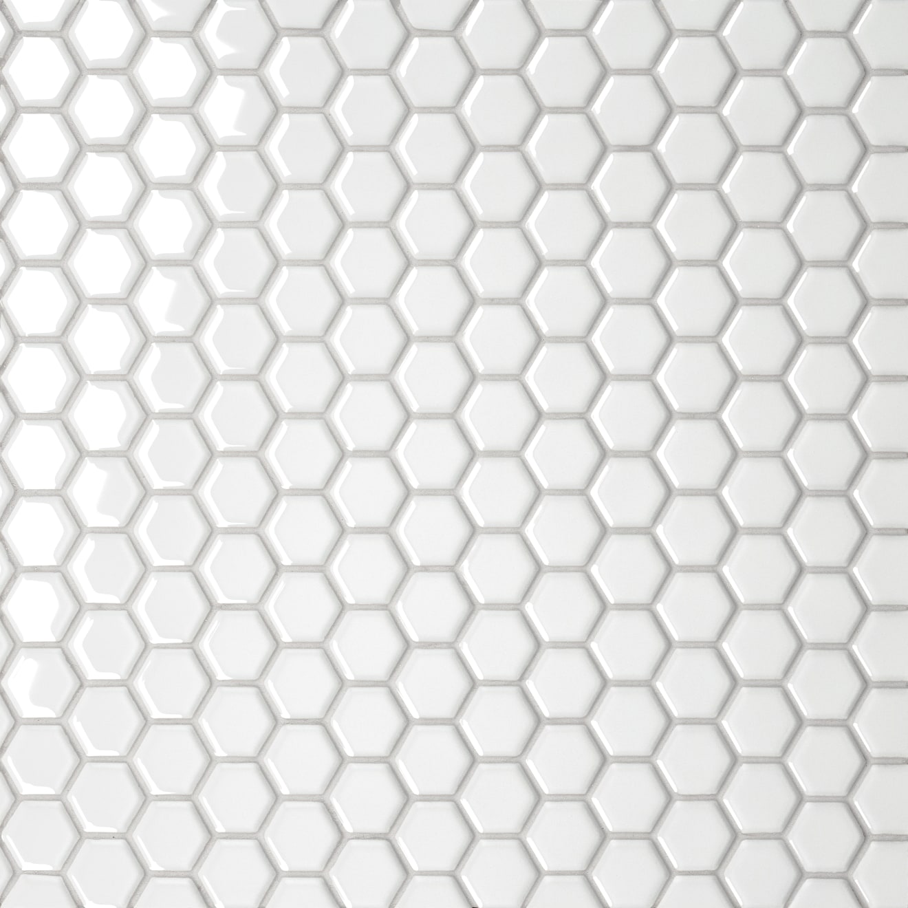Le Cafe -1X1 Hexagon Mosaic White Gloss