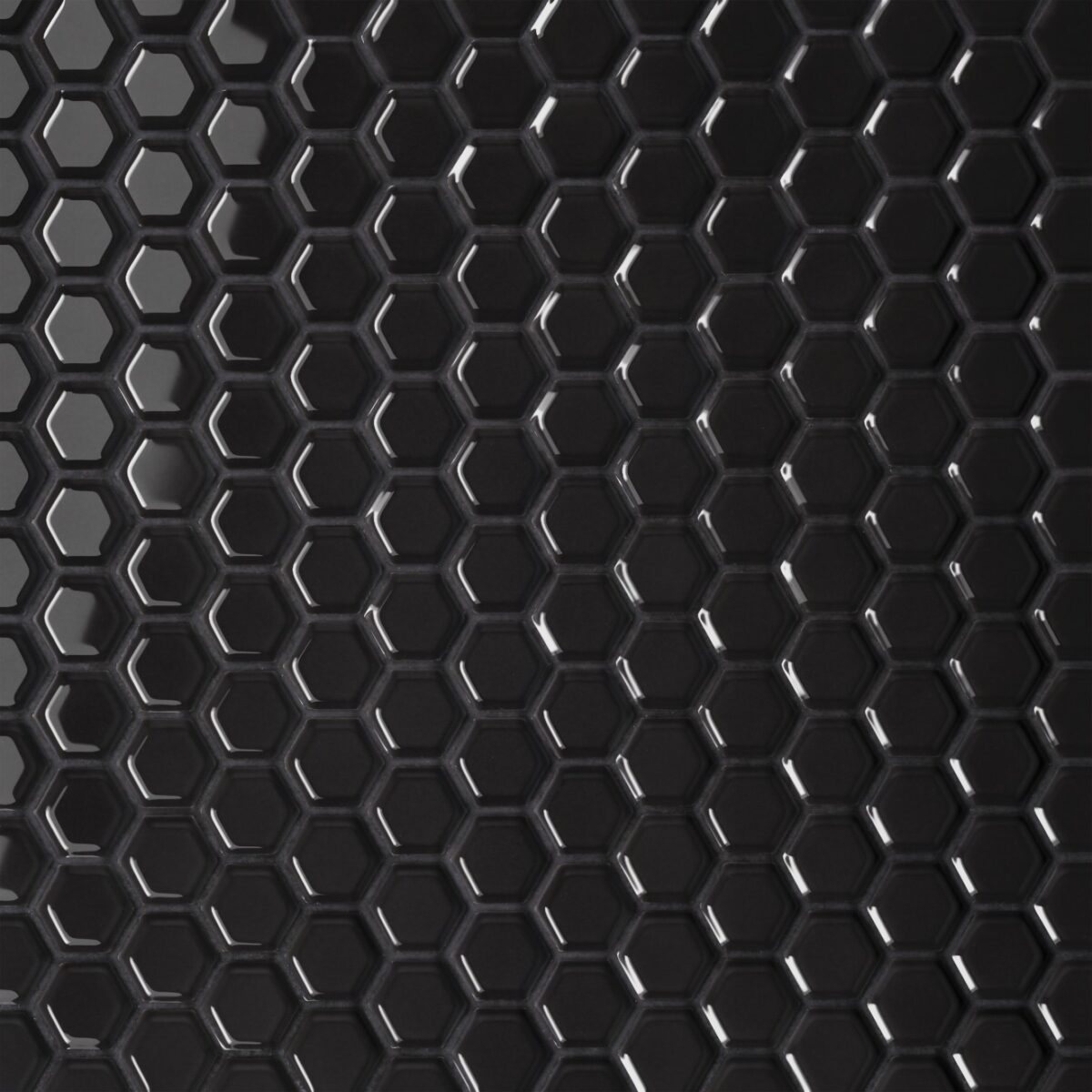 Le Cafe -1X1 Hexagon Mosaic Black Gloss