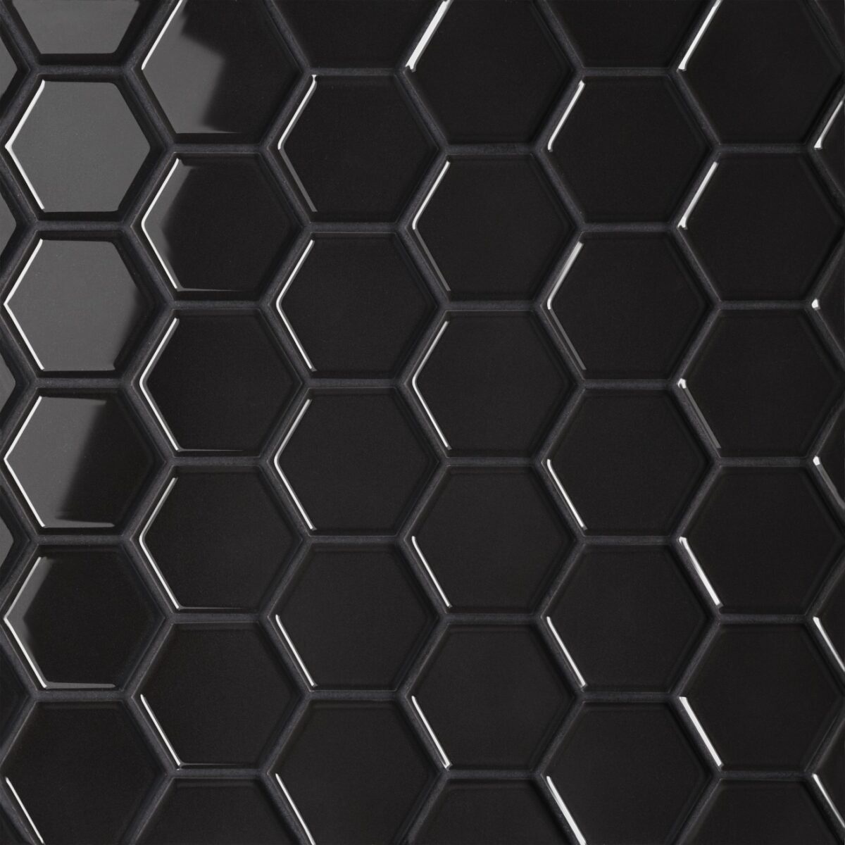 Le Cafe -2X2 Hexagon Mosaic Black Gloss