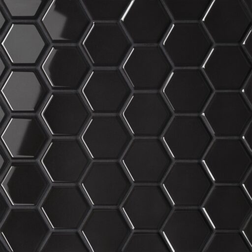 Le Cafe -2X2 Hexagon Mosaic Black Gloss
