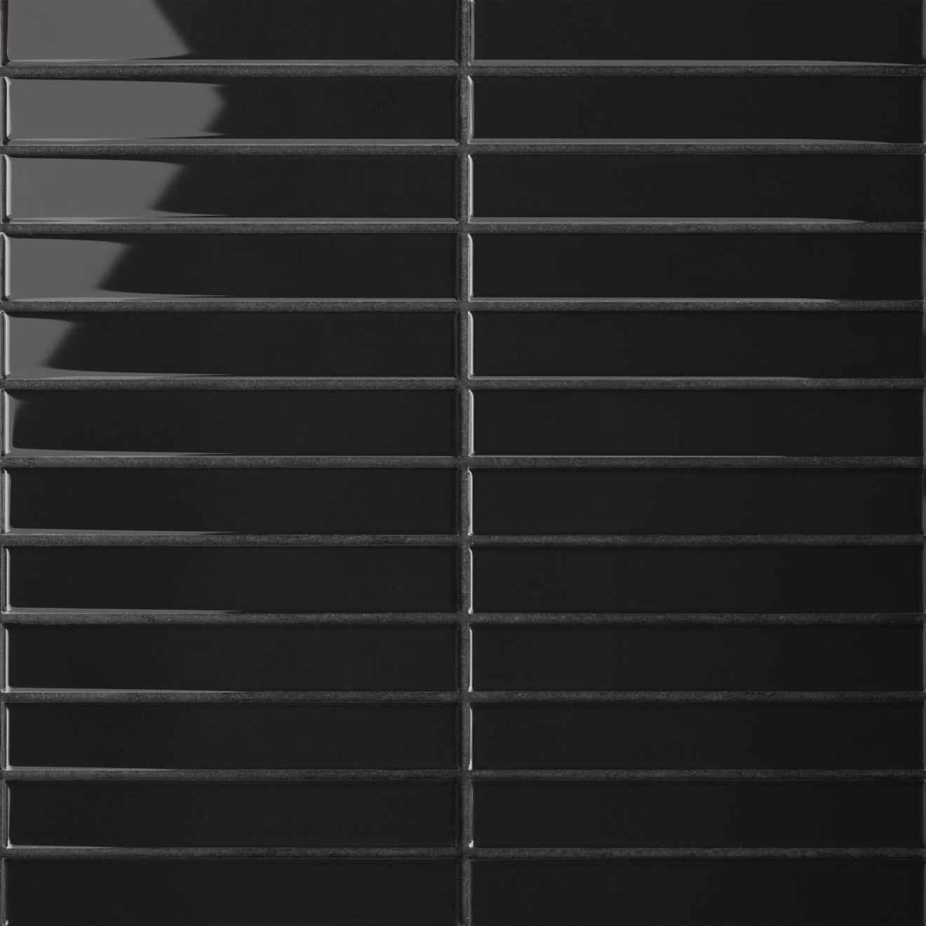 Le Cafe- 1x6 Straight Stack Mosaic Black Gloss