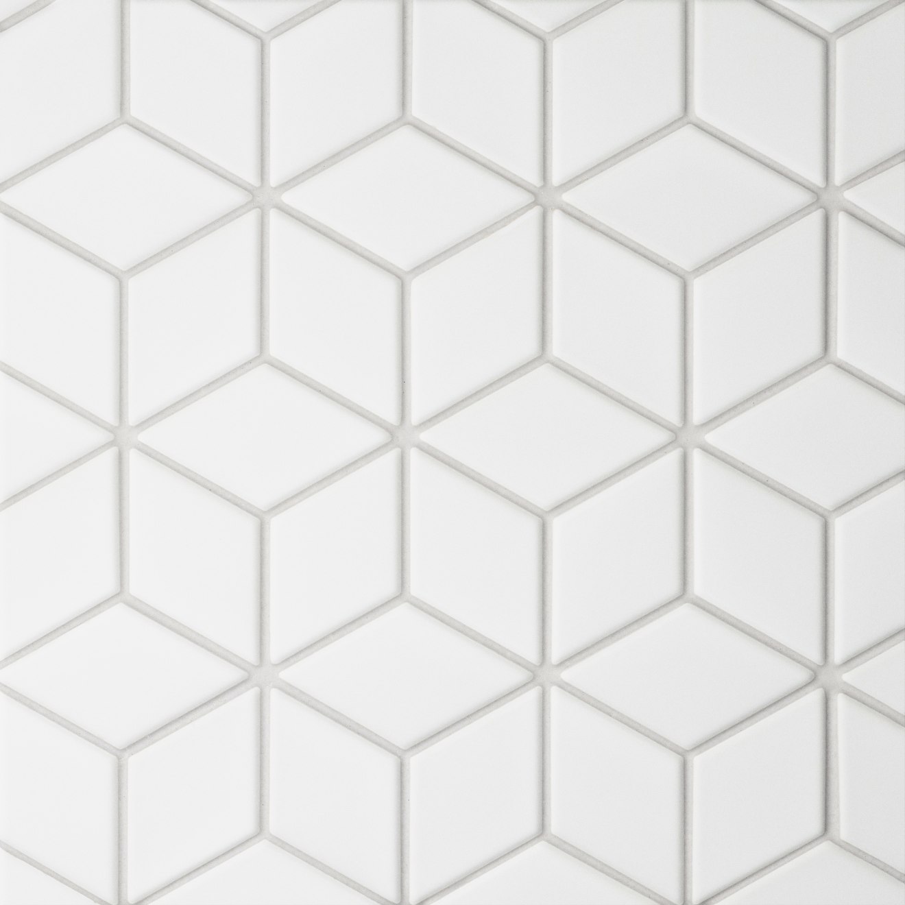 Le Cafe- Diamond Mosaic White Matte