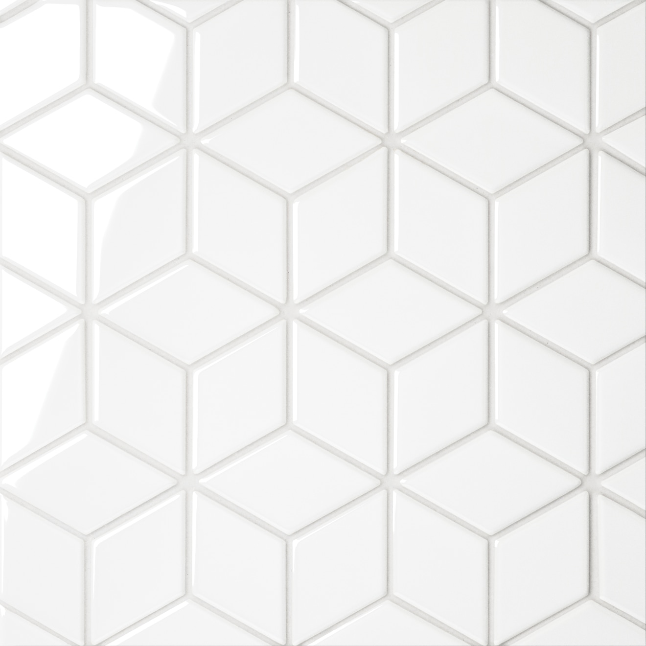 Le Cafe- Diamond Mosaic White Gloss