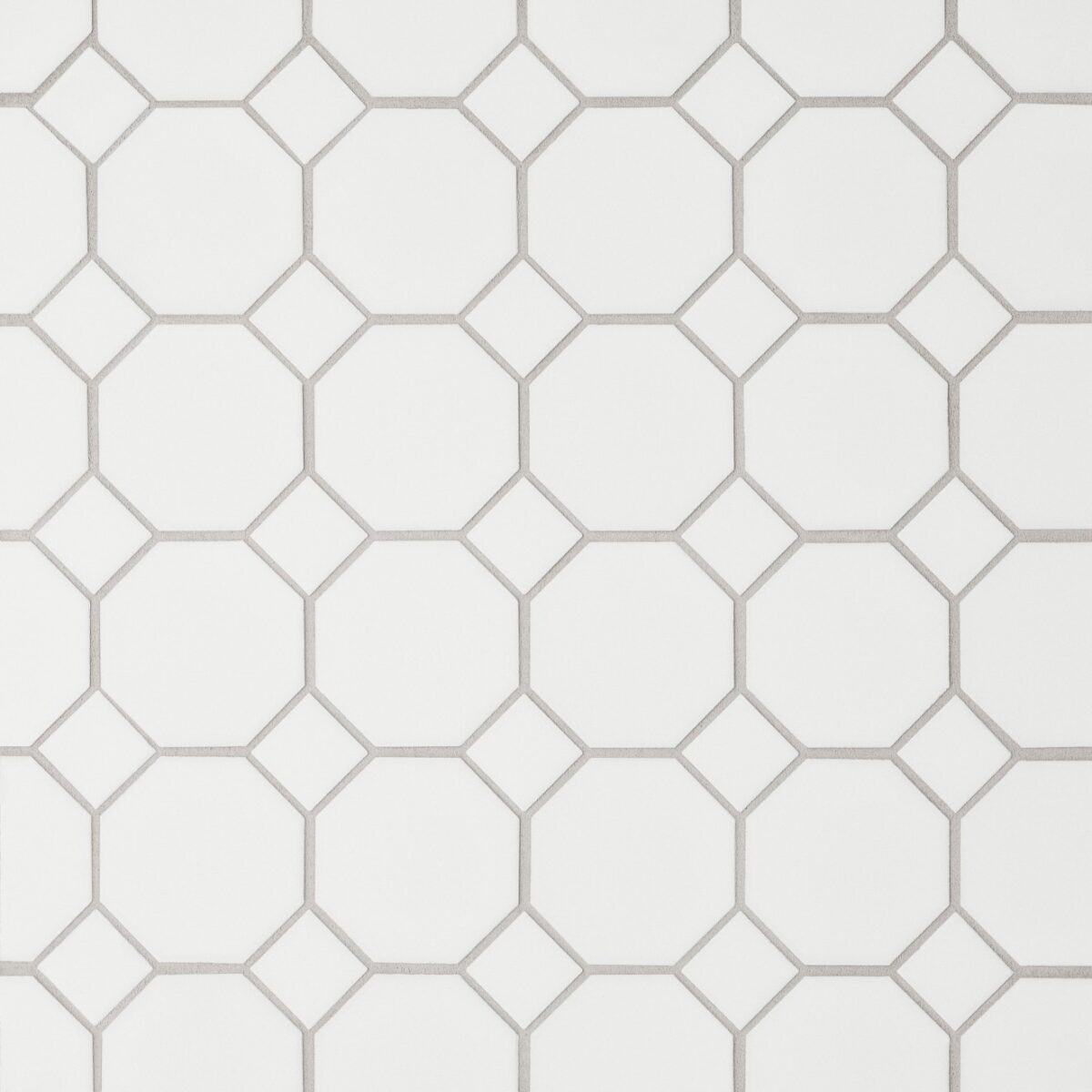 Le Cafe -Octagon Mosaic White Matte
