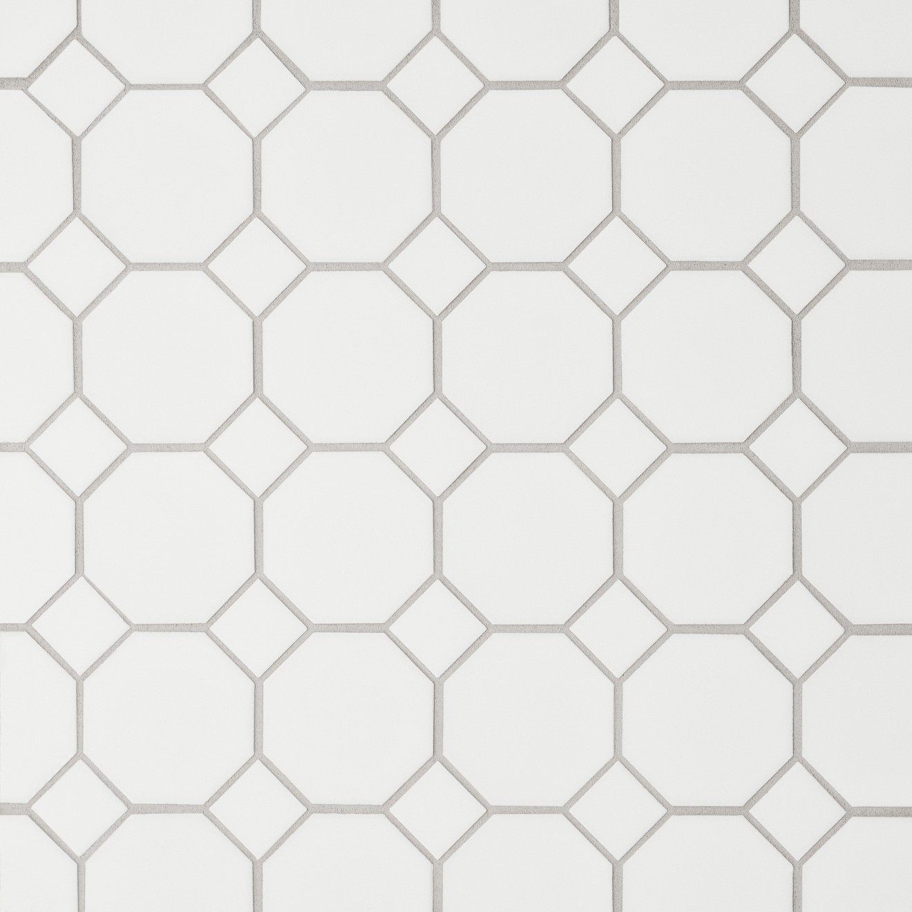 Le Cafe -Octagon Mosaic White Matte