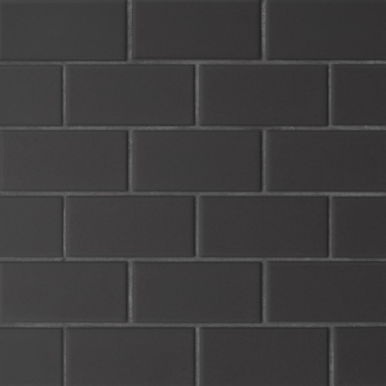 Le Cafe- 2x4 Off Set Mesh Mount Mosaic Black Matte